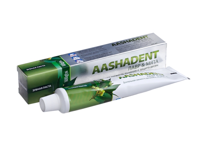Зубная паста Лавр-Мята Aasha Herbals, 100г Зубная паста Лавр-Мята Aasha Herbals, 100г