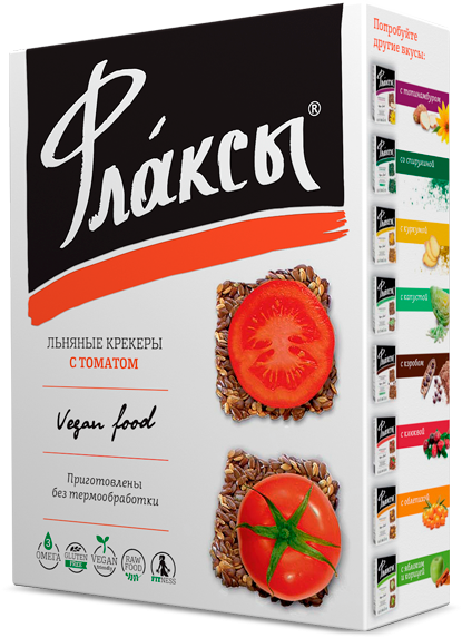 Флаксы с томатом, Компас здоровья, 120 г Флаксы с томатом, Компас здоровья, 120 г