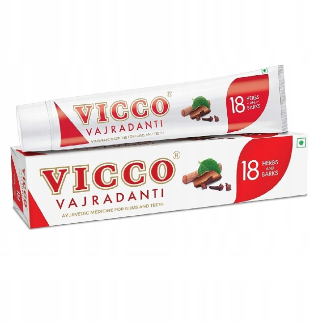 Зубная паста Викко Ваджраданти, 18 трав (Vicco Vajradanti Toothpaste), Vicco, 100г Зубная паста Викко Ваджраданти, 18 трав (Vicco Vajradanti Toothpaste), Vicco, 100г