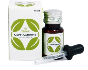 Сефагрейн, капли от заложенности носа (Cephagraine nasal drops), Charak, 15мл Сефагрейн, капли от заложенности носа (Cephagraine nasal drops), Charak, 15мл