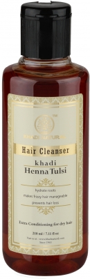 Шампунь с кондиционером Хна и Тулси для сухих волос (Henna Tulsi) Khadi Natural, 210 мл