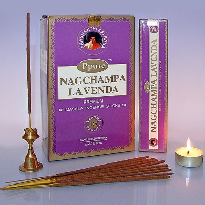 Благовония НагЧампа Лаванда (NS NagChampa Lavender) PPURE, 15г