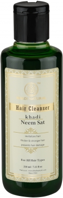 Шампунь для восстановления и роста волос Ним (Neem sat) Khadi Natural, 210 мл