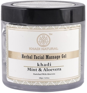 Массажный гель для лица Мята и Алоэ Вера (Herbal Facial Massage Gel Mint & Aloevera), Khadi, 100г Массажный гель для лица Мята и Алоэ Вера (Herbal Facial Massage Gel Mint & Aloevera), Khadi, 100г